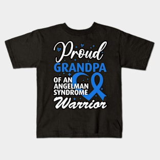 Angelman Syndrome Aware Grandpa Angelman Syndrome Warrior Kids T-Shirt